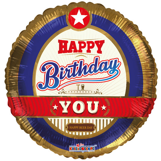 Etiqueta de cerveza PR Cumpleaños para ti