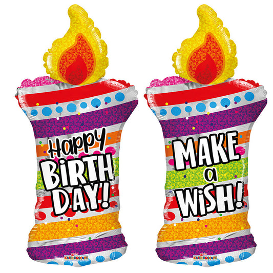 Vela de cumpleaños PR con forma