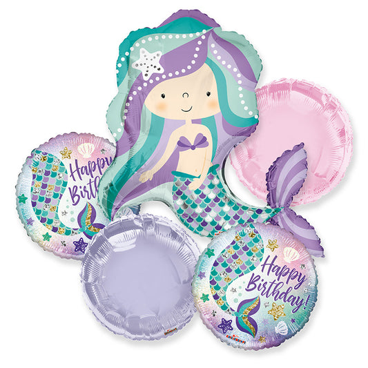 BB Bday Mermaid Bouquet - Assortment (5 pcs)