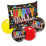 BB Bday Colorful Dots Bouquet - Assortment (5 pcs)
