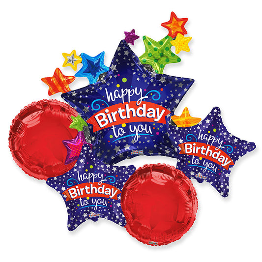 BB Bday Stars Bouquet - Assortment (5 pcs)