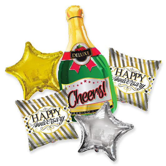 BB Anniversary Wine Bouquet - Assortment (5 pcs)