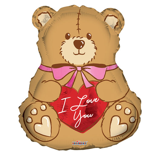 Oso de peluche PR Ily con lazo