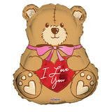 Oso de peluche PR Ily con lazo