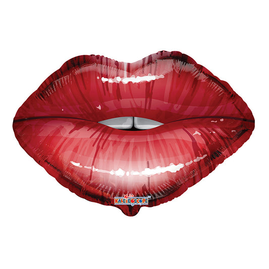 Labios rojos de relaciones públicas