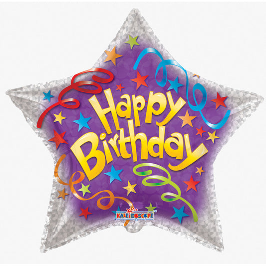 Estrella de los streamers de cumpleaños de PR