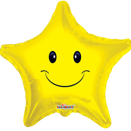 Estrella de la cara sonriente de relaciones públicas