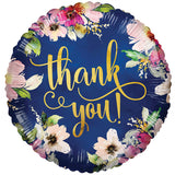 PR Thank You Flowers On Blue