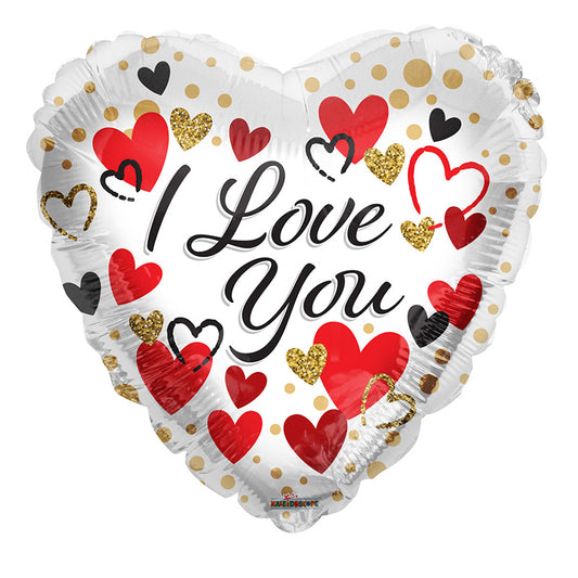 PR Love You Hearts And Dots