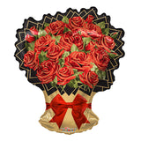 Ramo de rosas PR con forma de lazo