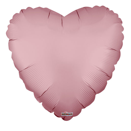 PR Solid Heart Dusty Rose Mt