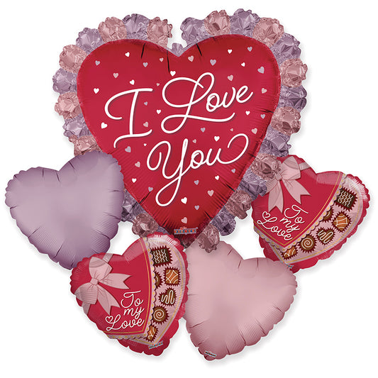 BB PR Ily Dusty Rose Bouquet Mt - Assortment