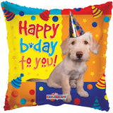 SV Feliz Cumpleaños Perro con Gorro de Fiesta