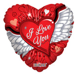 PR I Love You Heart With Wings
