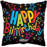 PR Feliz cumpleaños en negro