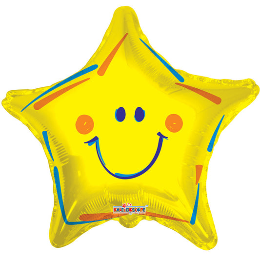 SV Yellow Happy Face Star