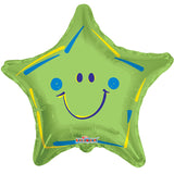 SV Green Happy Face Star