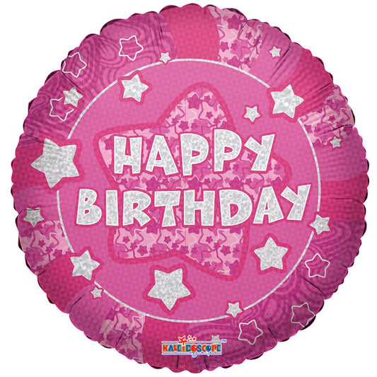 PR Holográfico Rosa Feliz Cumpleaños