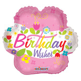 Deseos de cumpleaños de PR con flores