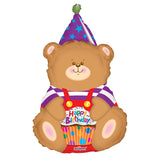 Oso de cumpleaños PR con forma de cupcake