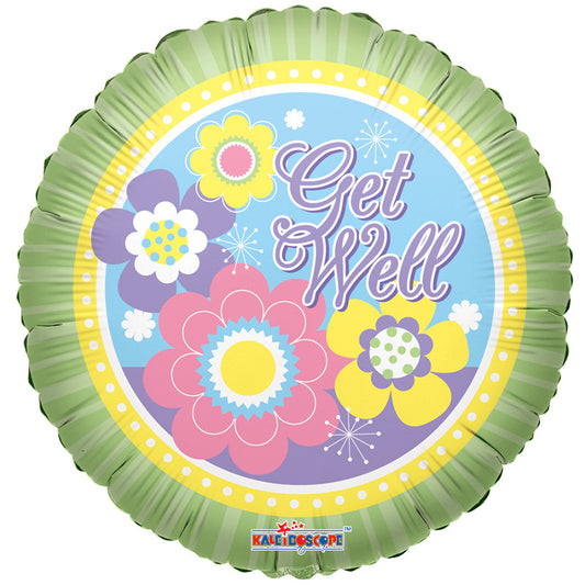 Flores y líneas para desear una pronta recuperación