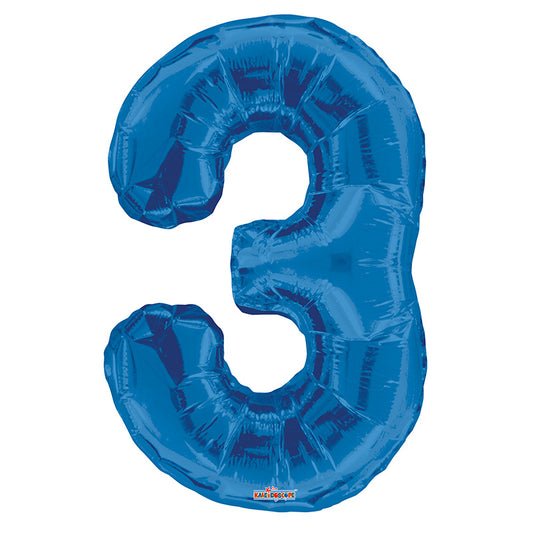 SC Número 3 Forma Azul Real