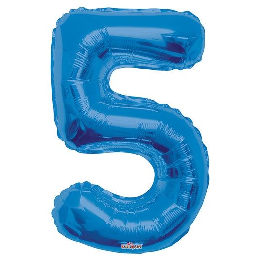 SC Número 5 Forma Azul Real