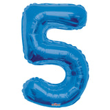 SC Número 5 Forma Azul Real