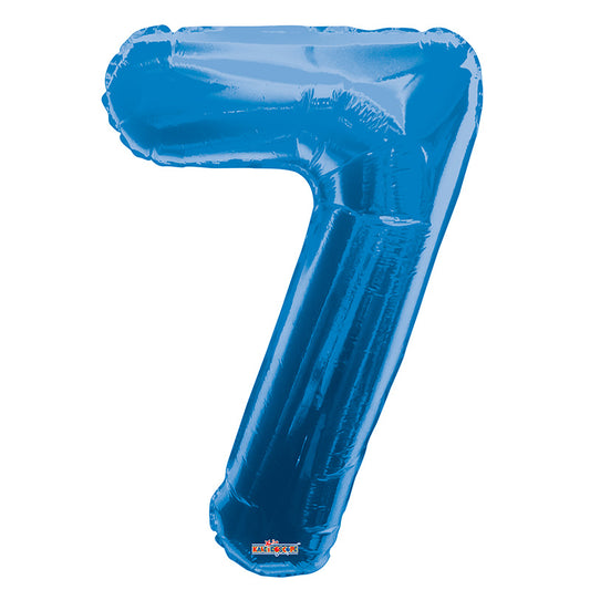 SC Número 7 Forma Azul Real