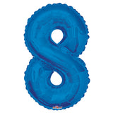 SC Número 8 Forma Azul Real
