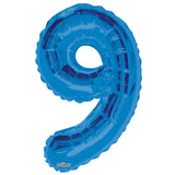 SC Número 9 Forma Azul Real