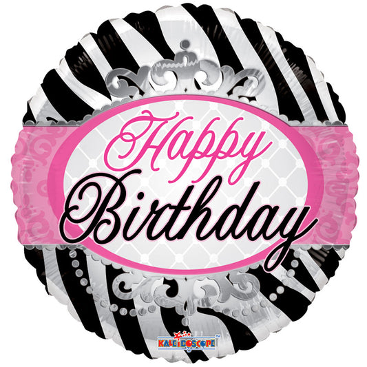Estampado de cebra de cumpleaños SV