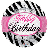 Estampado de cebra de cumpleaños SV