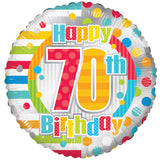 BV Feliz 70 cumpleaños Dots &amp; Lines