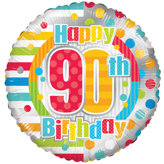 BV Feliz 90 cumpleaños Dots &amp; Lines