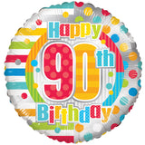 BV Feliz 90 cumpleaños Dots &amp; Lines
