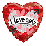 PR Ily Heart & Banner Holographic