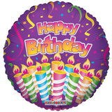SL Muchas Velas de Cumpleaños Morado