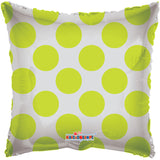 SC Solid Whit Lime Green Circles Clear View