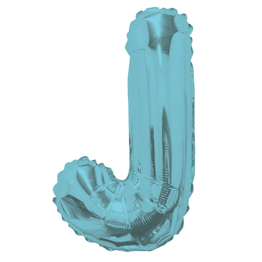 Letra J azul claro de SC