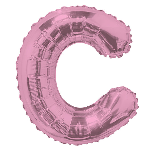 Letra C rosa claro