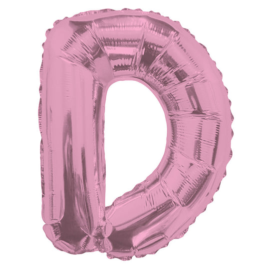 Letra D rosa claro