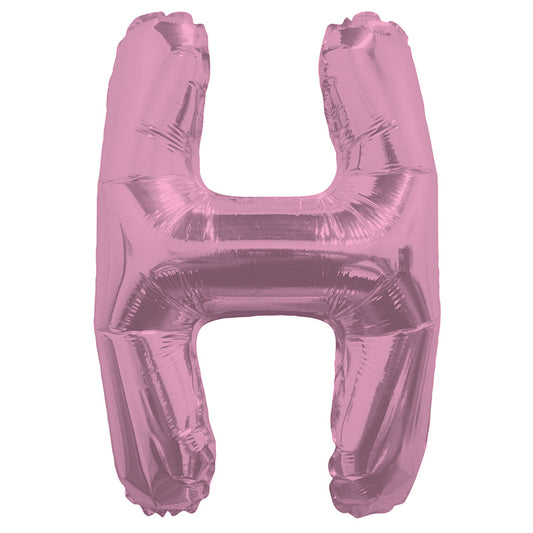 Letra H de SC rosa claro
