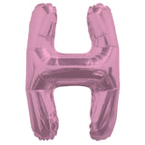 Letra H de SC rosa claro