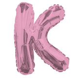 Letra K rosa claro
