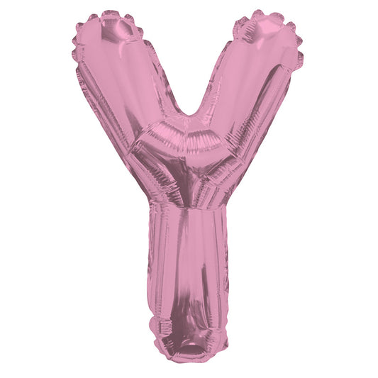 Letra Y rosa claro