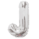 Letra J plateada de Carolina del Sur