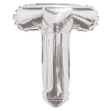 Letra T plateada de SC