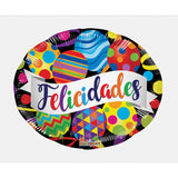 PR ESP Felicidades Banner Y Globos Shape Gb