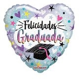 PR ESP Felicidades Graduada Gradient Holographic